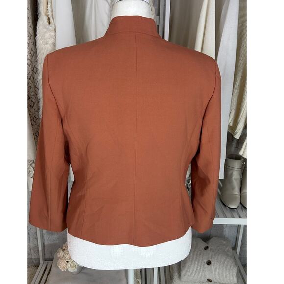 Nine West Women's Size 14 Terra Cotta Open Front Blazer Classic Style #0511 - Picture 8 of 15